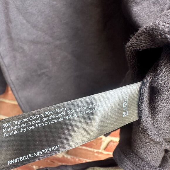 Eileen Fisher $178 Organic-Cotton Hemp Crew Neck terry sweatshirt Large NEW - Picture 2 of 8